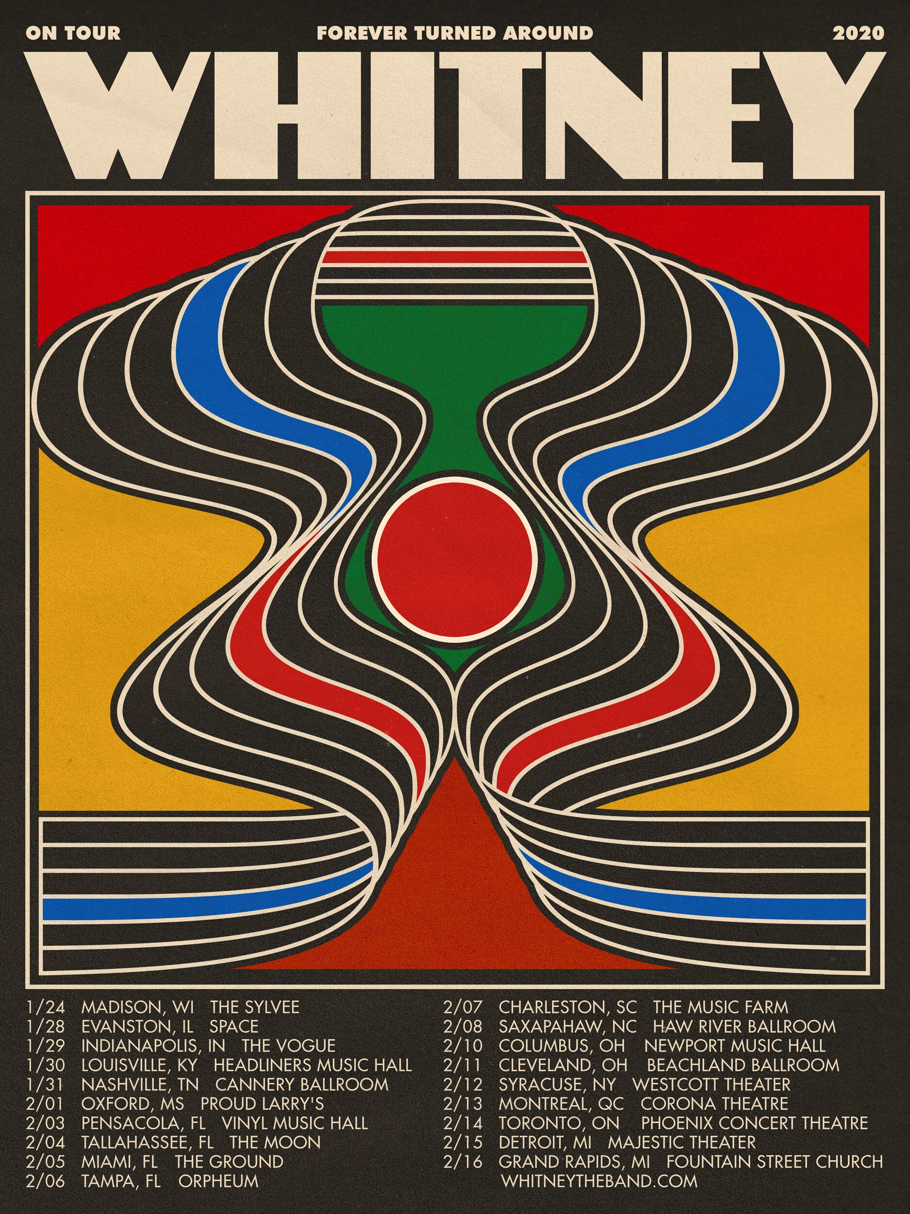 Whitney tour poster — 2026–2027